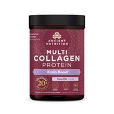 Ancient Nutrition envase frontal mostrando diseño y beneficio diario