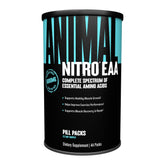 Animal Nitro vista frontal del empaque con sobres listos para llevar, conveniencia inmediata