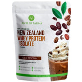 Antler Farms empaque frontal mostrando pureza y sello grass-fed