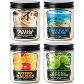 AOOVOO pack frontal mostrando cuatro velas, crea ambiente fresco