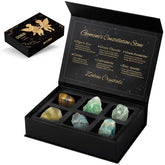 Aovila caja frontal con icono Géminis iluminado y presentación lista para regalo