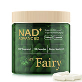 APU.FAIRY envase frontal mostrando 120 cápsulas y beneficio de energía