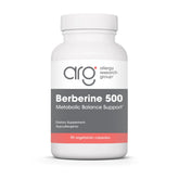 Allergy Research Group envase frontal de ARG Berberine 500 y beneficio de apoyo metabólico