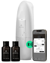 AromaPlan difusor enchufable frontal mostrando diseño elegante y fácil instalación