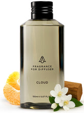 AROMAPLAN frasco frontal mostrando diseño y capacidad, transmite lujo