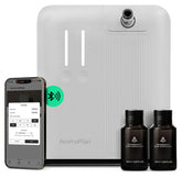 AROMAPLAN difusor frontal elegante mostrando diseño moderno y beneficios estéticos