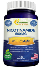 aSquared Nutrition frontal del empaque mostrando beneficios principales