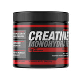 ATHLEAN-X envase frontal mostrando creatina pura y beneficios claros