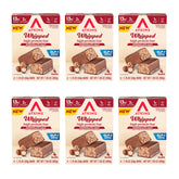 Atkins barra chocolate malt frente mostrando envoltorio y beneficio práctico