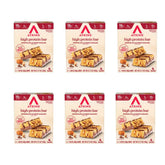 Atkins empaque frontal de Chocolate Almond Caramel mostrando beneficio práctico