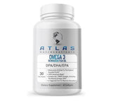 Atlas Nutraceuticals frontal del envase mostrando cantidad y beneficios