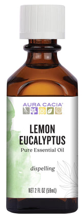 Aura Cacia frasco frontal mostrando etiqueta clara y aroma refrescante