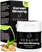 Auragin envase frontal mostrando presentación y beneficio de pureza