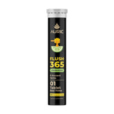 Auric empaque frontal claro mostrando 20 tabletas y sello de calidad