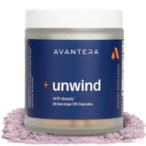 Avantera Unwind frontal del envase mostrando diseño y beneficios