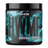 Axe & Sledge envase frontal Blue Colada mostrando diseño y tamaño