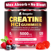Bageto packaging frente mostrando 120 gomitas y beneficios clave