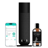 BAIESHIJI difusor frontal negro mostrando diseño elegante y ahorro de espacio