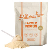 Ballerina Farm empaque frontal maple cinnamon mostrando marca y beneficio proteico