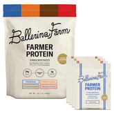 Ballerina Farm bolsa frontal mostrando la marca y beneficios