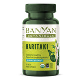 Banyan Botanicals envase frontal claro mostrando 90 tabletas y beneficios