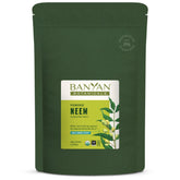 Banyan Botanicals neem envase frontal muestra orgánico y confianza