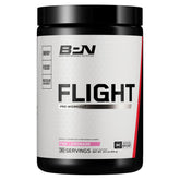 BARE PERFORMANCE NUTRITION envase frontal Flight mostrando 30 servicios y sabor