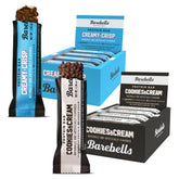 Barebells empaque frontal del combo mostrando 24 barras útil para almacenamiento
