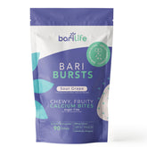 Bari Life BariBurst frente del envase mostrando 90 masticables y beneficio de suplementación fácil