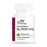 Bariatric Advantage frasco delante mostrando etiqueta y beneficio práctico