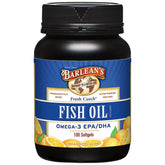 Barlean's envase frontal Fresh Catch mostrando 100 cápsulas y beneficios claros