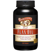 Barlean's frasco delante mostrando 250 softgels y conveniencia
