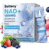 Battony frente del empaque mostrando 30 sobres y claridad del producto