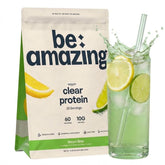 BE AMAZING envase frontal mostrando sabor limón-lima y beneficio refrescante