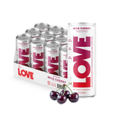 Be LOVE lata frontal Wild Cherry mostrando diseño y conveniencia