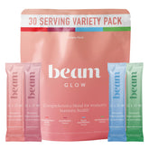 BEAM envase frontal mostrando diseño y porciones claras
