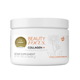 Beauty Focus envase frontal del colágeno cítrico, presentación clara y limpia