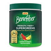 Benefiber envase frontal sabor sandía-limonada mostrando presentación y beneficio práctico