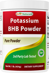 Best Naturals envase frontal de Potassium BHB, presentación clara y profesional