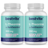 BESTVITE frasco frontal claro que muestra 120 cápsulas y beneficios de enfoque