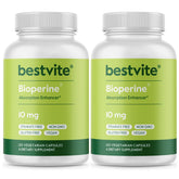 BESTVITE frasco frontal Bioperine mostrando diseño y cantidad