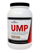 Beverly International envase frontal UMP Cookies & Cream, reconocimiento de marca y sabor