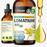 BIO KRAUTER frente del empaque mostrando formato 4 fl oz y beneficios veganos