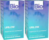 Bio Nutrition frasco Urilow frontal mostrando dos frascos y beneficio de suministro prolongado