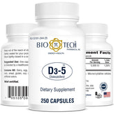 Bio-Tech Pharmacal frasco frontal mostrando etiqueta clara y cantidad