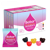 Biobor pack frontal mostrando las cinco gomitas y beneficios diarios