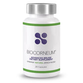 BIOCORNEUM frasco frontal mostrando etiqueta y beneficio estético