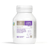 Bioisland Lysine Step Up frontal del envase mostrando la etiqueta y sabor grosella
