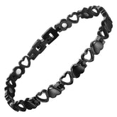 BioMag pulsera frontal mostrando el diseño de corazón elegante y sofisticado