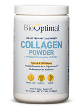 BioOptimal envase frontal del colágeno, beneficio: confianza en la presentación